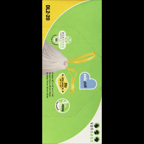 Van Ness, Pureness Cat Litter Box Liners With Drawstring, Large, 20 count DL2-20 - Picture 3 of 6